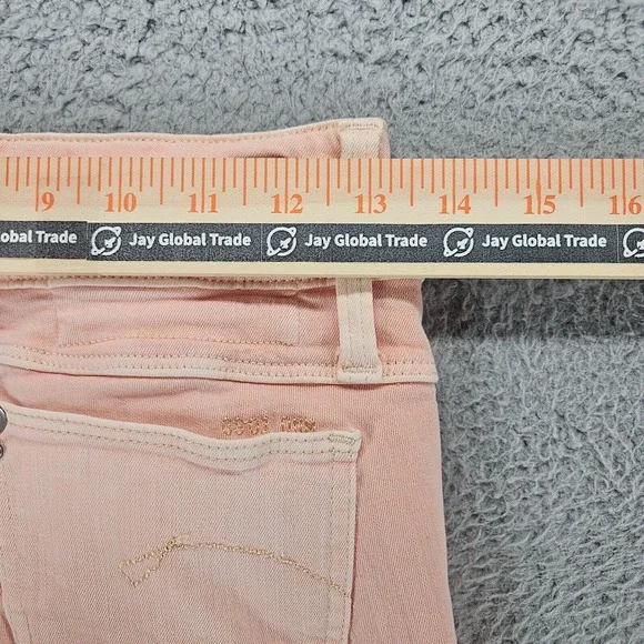 G-Star Jeans Women's Size 24W Orange Pastel Color Zip Fly Skinny 25x32 - Picture 14 of 16